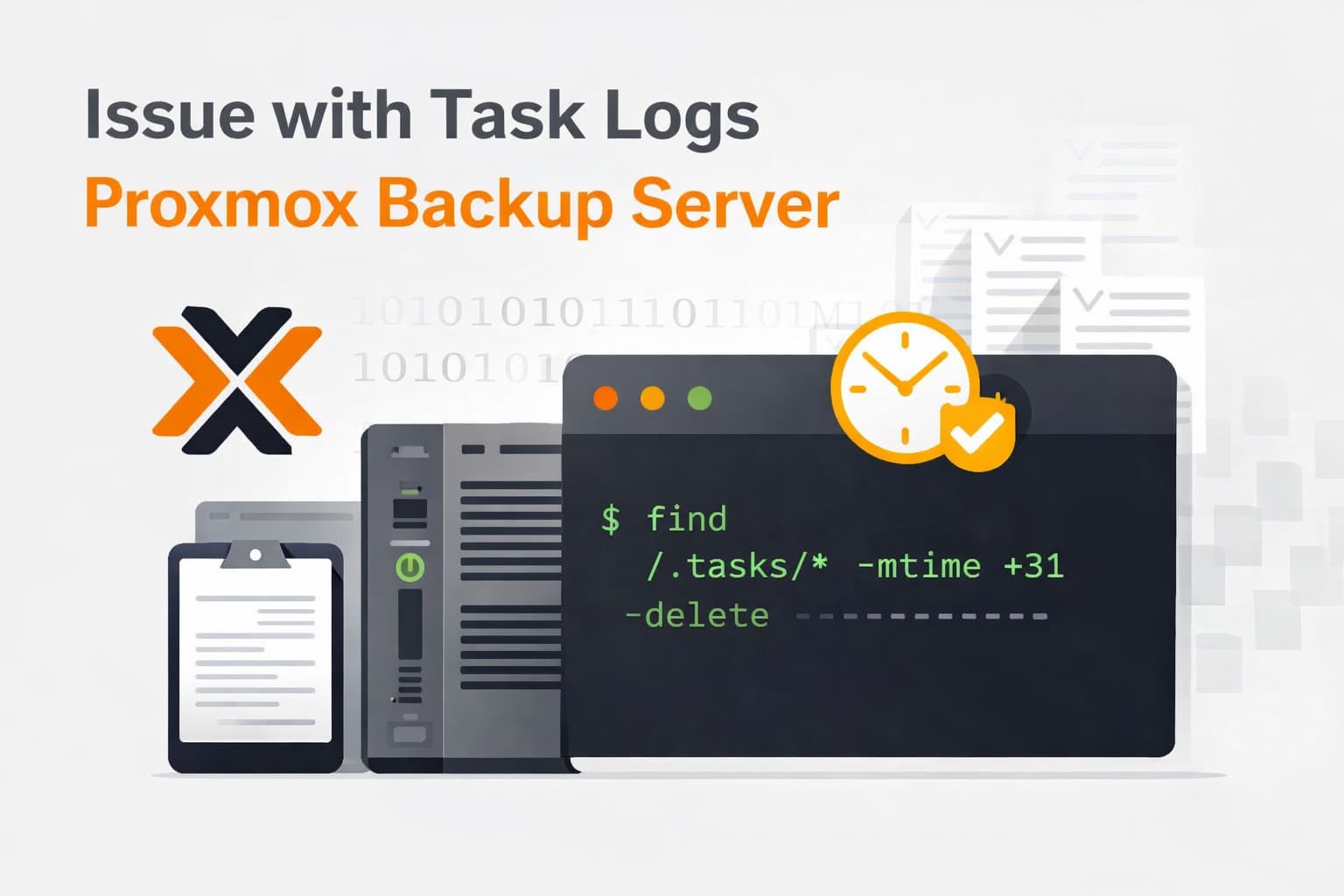 Issue with "tasks" logs on a Proxmox Backup Server